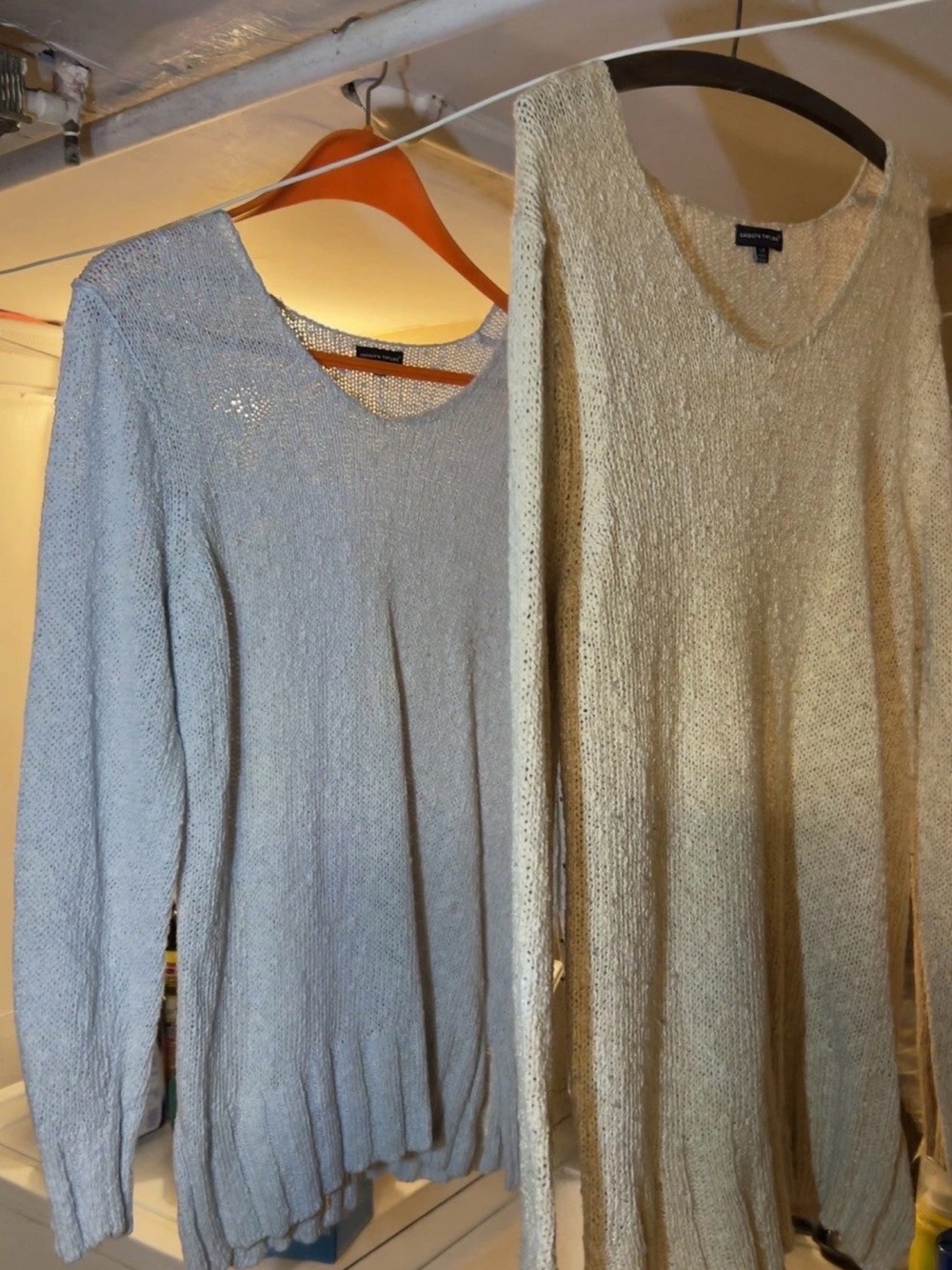Light Blue V-Neck Knit Sweater - Women 2 for 1 price great quality